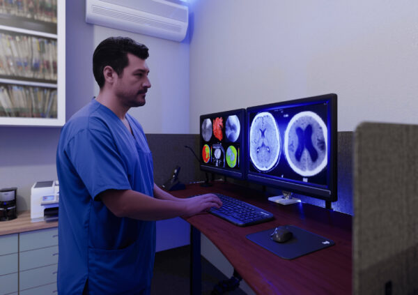 Radiology Reading Room Desk
