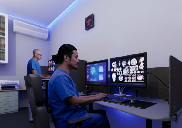 Radiology Reading Room Desk
