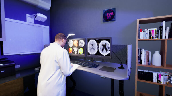 Radiology Reading Room Desk