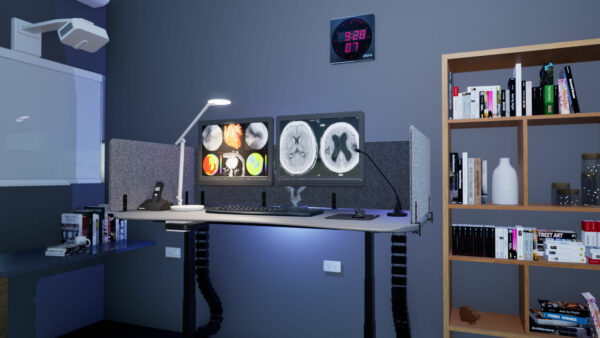 Radiology Reading Room Desk
