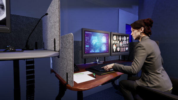 Radiology Reading Room Desk
