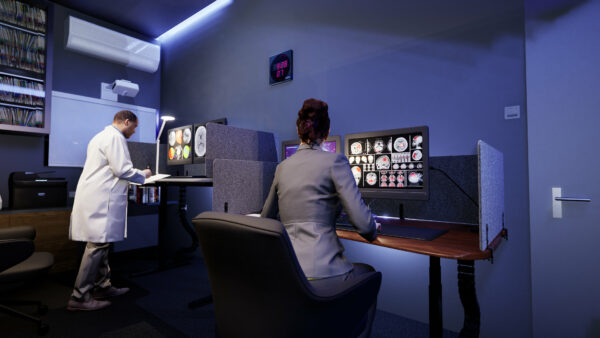 Radiology Reading Room Desk