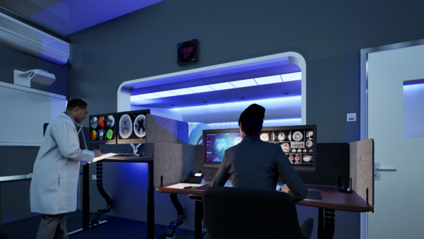 Adjustable Height Radiology Desk