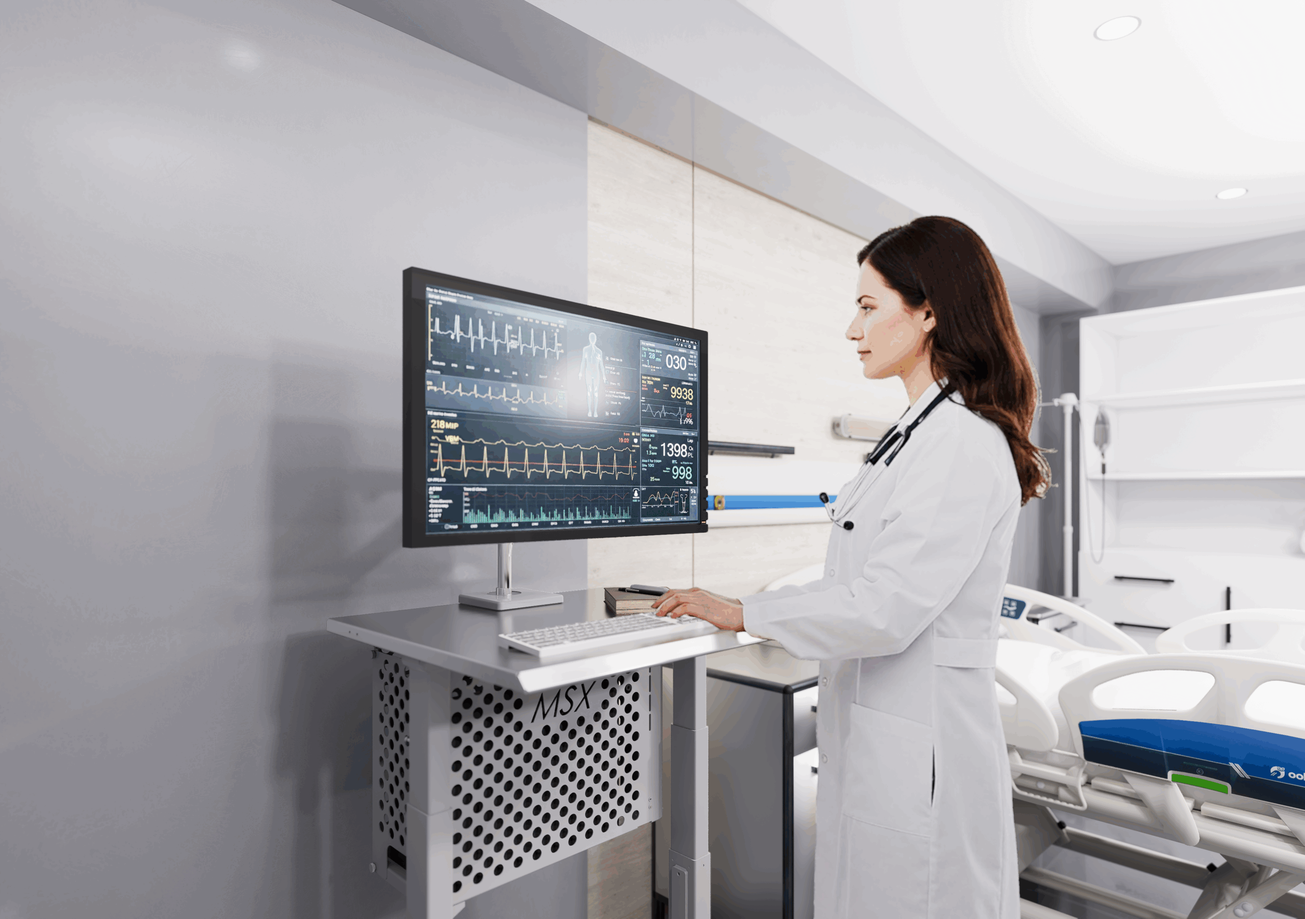 Cleanroom Mobile Workstation Cart