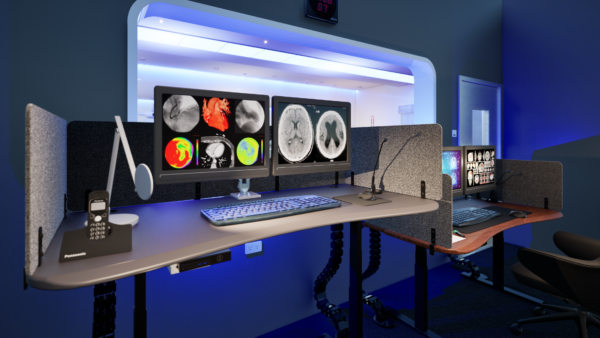 Adjustable Height Radiology Desk