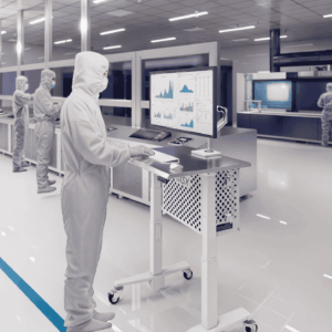 Cleanroom Computer Cart