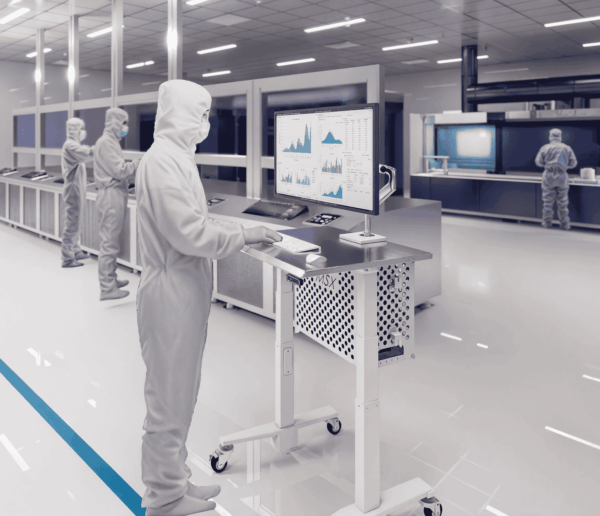 Cleanroom Computer Cart