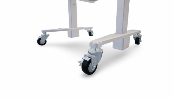 Dual-Monitor Cleanroom Computer Cart