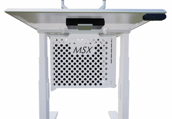 Dual-Monitor Cleanroom Computer Cart