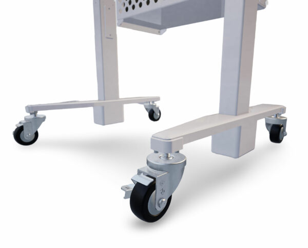 Dual-Monitor Cleanroom Computer Cart
